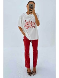 never fully dressed γυναικείο t-shirt με print - nfdto1515well λευκό