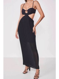 colcci γυναικείο maxi φόρεμα πλισέ - 440113959 μαύρο