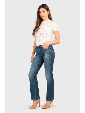 guess γυναικείο τζιν παντελόνι πεντάτσεπο straight fit 
