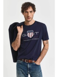 gant ανδρικό t-shirt με graphic logo print regular fit - 2003199 μπλε σκούρο