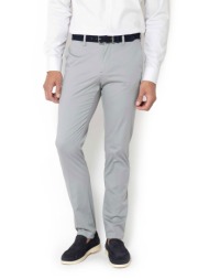 the bostonians ανδρικό παντελόνι chino satin gabardine μονόχρωμο regular fit - cn1452t863 γκρι
