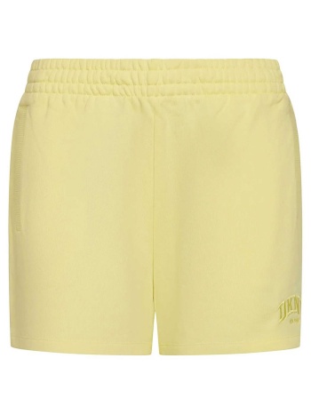 dkny γυναικείο σορτς μονόχρωμο - dp5s5252 κίτρινο