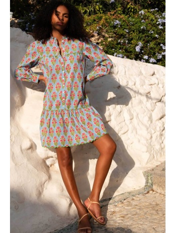 pink city prints γυναικείο mini φόρεμα `island buta margot`