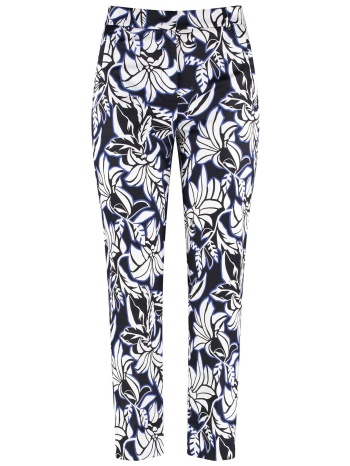 gerry weber γυναικείο παντελόνι cropped με floral print 