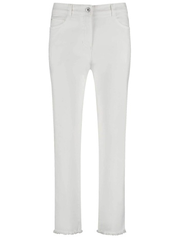 gerry weber γυναικείο παντελόνι cropped - 520029-31634 λευκό