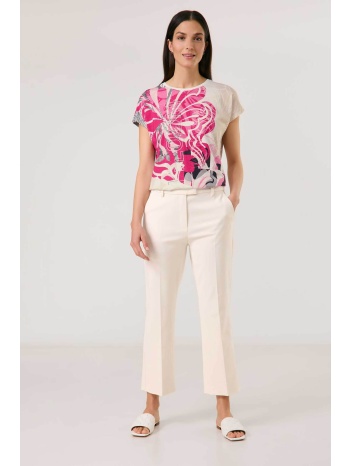 gerry weber γυναικείο παντελόνι cropped με πιέτες 
