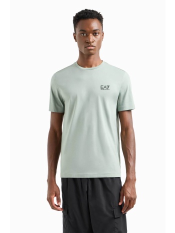 ea7 ανδρικό t-shirt με λογότυπο - 8npt25pjvpz βεραμάν
