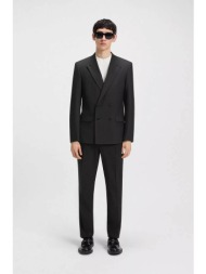 hugo boss ανδρικό παντελόνι με ελαστική μέση και περιεκτικότητα σε μαλλί slim fit `gentlin` - 505410