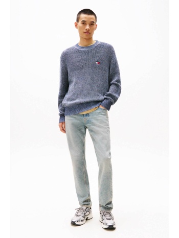 tommy jeans ανδρικό τζιν παντελόνι πεντάτσεπο straight fit σε προσφορά