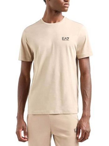 ea7 ανδρικό t-shirt με λογότυπο - 8npt25pjvpz μπεζ