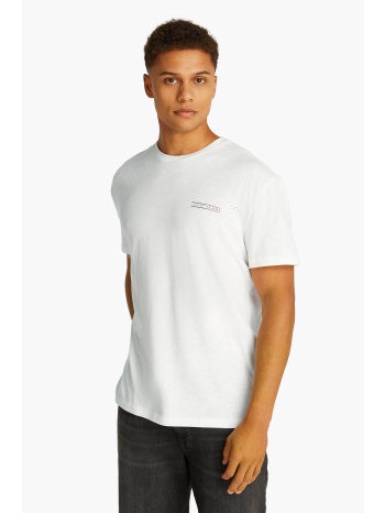 tommy jeans ανδρικό t-shirt με λογότυπο regular fit 