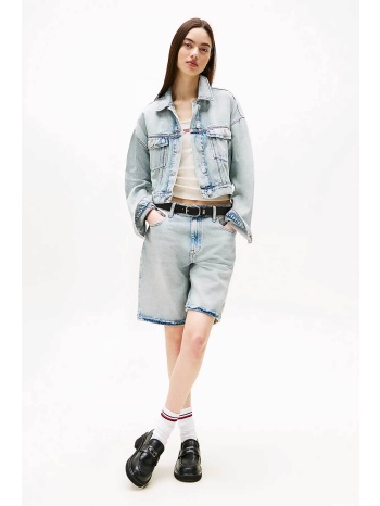 tommy jeans γυναικεία denim βερμούδα πεντάτσεπη relaxed fit