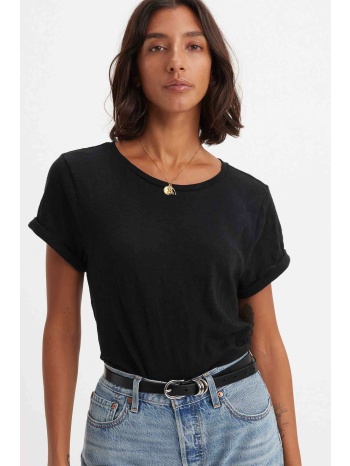 levi`s® γυναικείο t-shirt μονόχρωμο με rolled μανίκια
