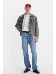 levi`s® ανδρικό τζιν παντελόνι πεντάτσεπο regular straight fit `501® original` - 005013504 denim blu