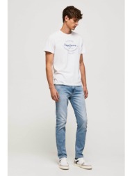 pepe jeans ανδρικό τζην παντελόνι πεντάτσεπο με all-over worn effect `hatch` (32l) - pm206524rr22 de