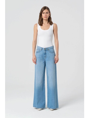 fracomina γυναικείο τζιν παντελόνι wide leg 