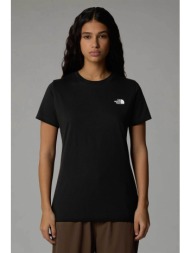 the north face γυναικείο t-shirt μονόχρωμο regular fit `simle dome` - nf0a87nhjk31 μαύρο