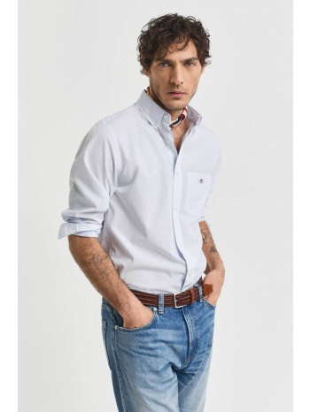 gant ανδρικό πουκάμισο button down poplin με ψιλό ριγέ
