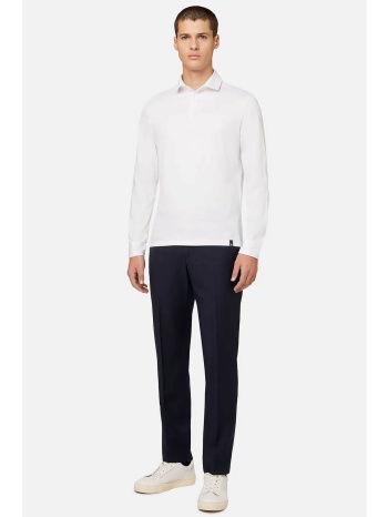 boggi milano ανδρικό παντελόνι από μαλλί regular fit 