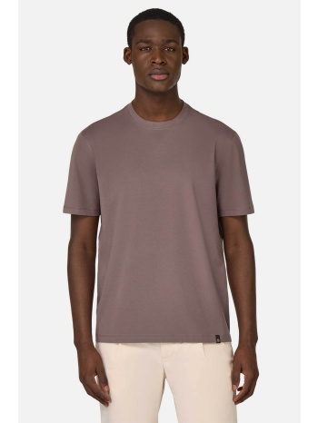 boggi milano ανδρικό t-shirt μονόχρωμο regular fit 