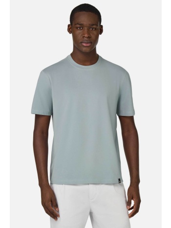 boggi milano ανδρικό t-shirt μονόχρωμο regular fit 