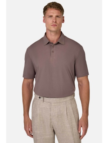 boggi milano ανδρική μπλούζα πόλο μονόχρωμη regular fit 