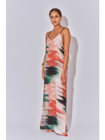 beliza γυναικείο maxi φόρεμα tie dye `dina` 