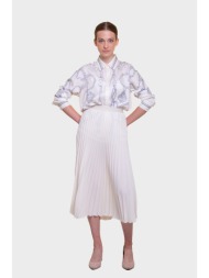 gant γυναικεία midi φούστα ψηλόμεση πλισέ - 4400169 κρέμ