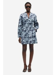 samsøe samsøe γυναικείο mini φόρεμα με floral print `saamelie` - f25100008 μπλε