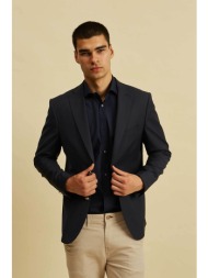 dors ανδρικό μάλλινο σακάκι μονόχρωμο regular fit - 3138037.c01 μπλε σκούρο