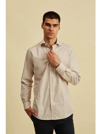 dors ανδρικό πουκάμισο με ριγέ σχέδιο - 1038006.c01 μπεζ