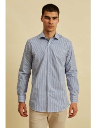 dors ανδρικό πουκάμισο με ριγέ σχέδιο - 1038006.c02 μπλε