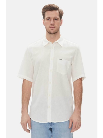 calvin klein ανδρικό πουκάμισο μονόχρωμο regular fit 
