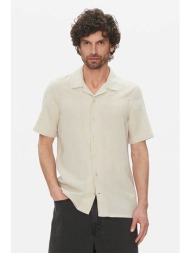 calvin klein ανδρικό πουκάμισο μονόχρωμο regular fit - k10k114197 μπεζ