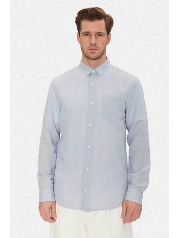 calvin klein ανδρικό πουκάμισο μονόχρωμο regular fit 