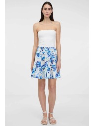 orsay γυναικεία mini φούστα με floral print - 1000552-x14-4112 μπλε