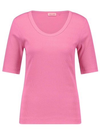 gerry weber γυναικείο t-shirt μονόχρωμο ribbed 