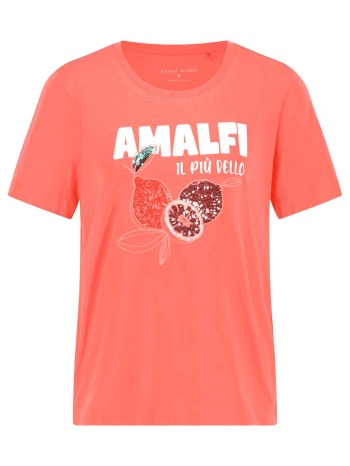 gerry weber γυναικείο t-shirt με print από παγιέτες 