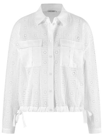 gerry weber γυναικείο πουκάμισο με διάτρητο κεντητό σχέδιο