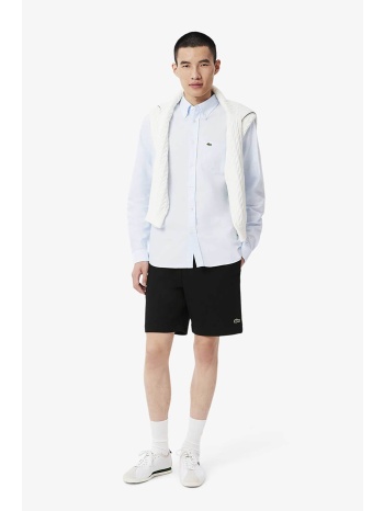 lacoste ανδρική βερμούδα fleece με ελαστική μέση και