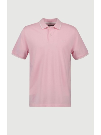 gant ανδρική μπλούζα πόλο κοντομάνικη πικέ με contrast ρίγα