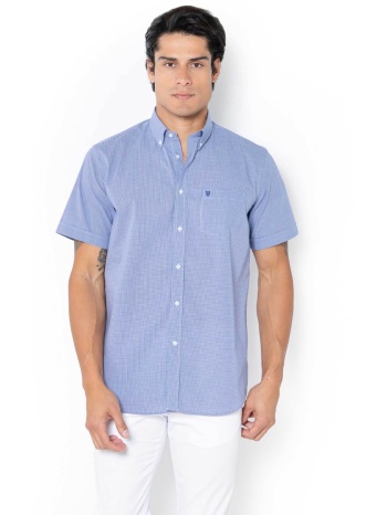 the bostonians ανδρικό πουκάμισο button down με καρό σχέδιο