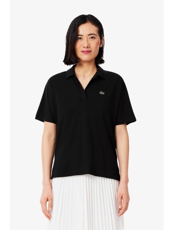 lacoste γυναικεία μπλούζα πόλο πικέ κοντομάνικη με