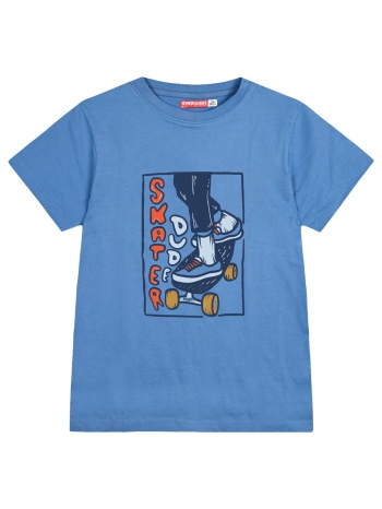 κοντομάνικη μπλούζα με τύπωμα για αγόρι - ακουα 13-224066-5 σε προσφορά