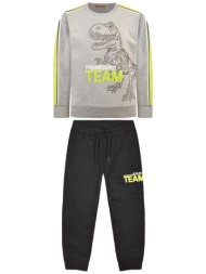 φόρμα από αχνούδιαστο φούτερ - μαυρο 12-223162-0