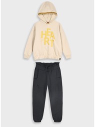 φούτερ φόρμα με τύπωμα - μαυρο 16-125254-0