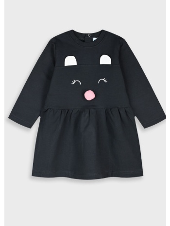 βρεφικό φούτερ φόρεμα - ανθρακι 14-125410-7