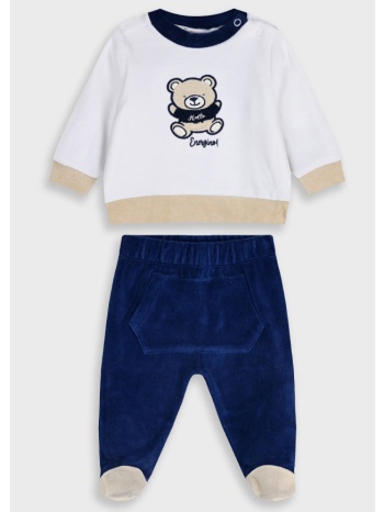 βρεφικό βελουτέ σετ - μπλε 11-125467-0