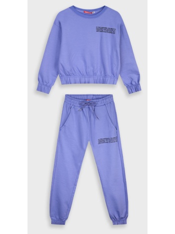 φούτερ φόρμα με τύπωμα - λεβαντα 16-125276-0