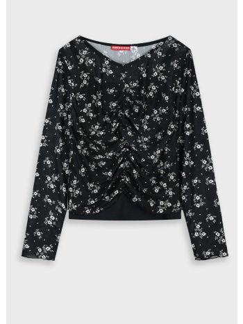 φλοράλ τοπ - μαυρο 16-125201-4